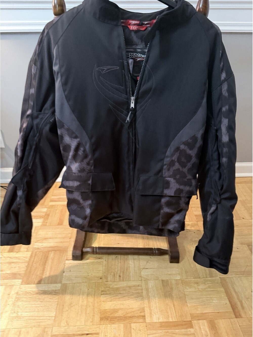 Women’s TEKNIC TASC Knox Armored Padded Motorcycle Biker Jacket Lined